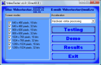 VideoTester 1.0 screenshot